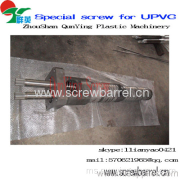 Twin setong dan skru untuk Twin skru setong Extruder Mesin untuk Pvc &amp; caco3